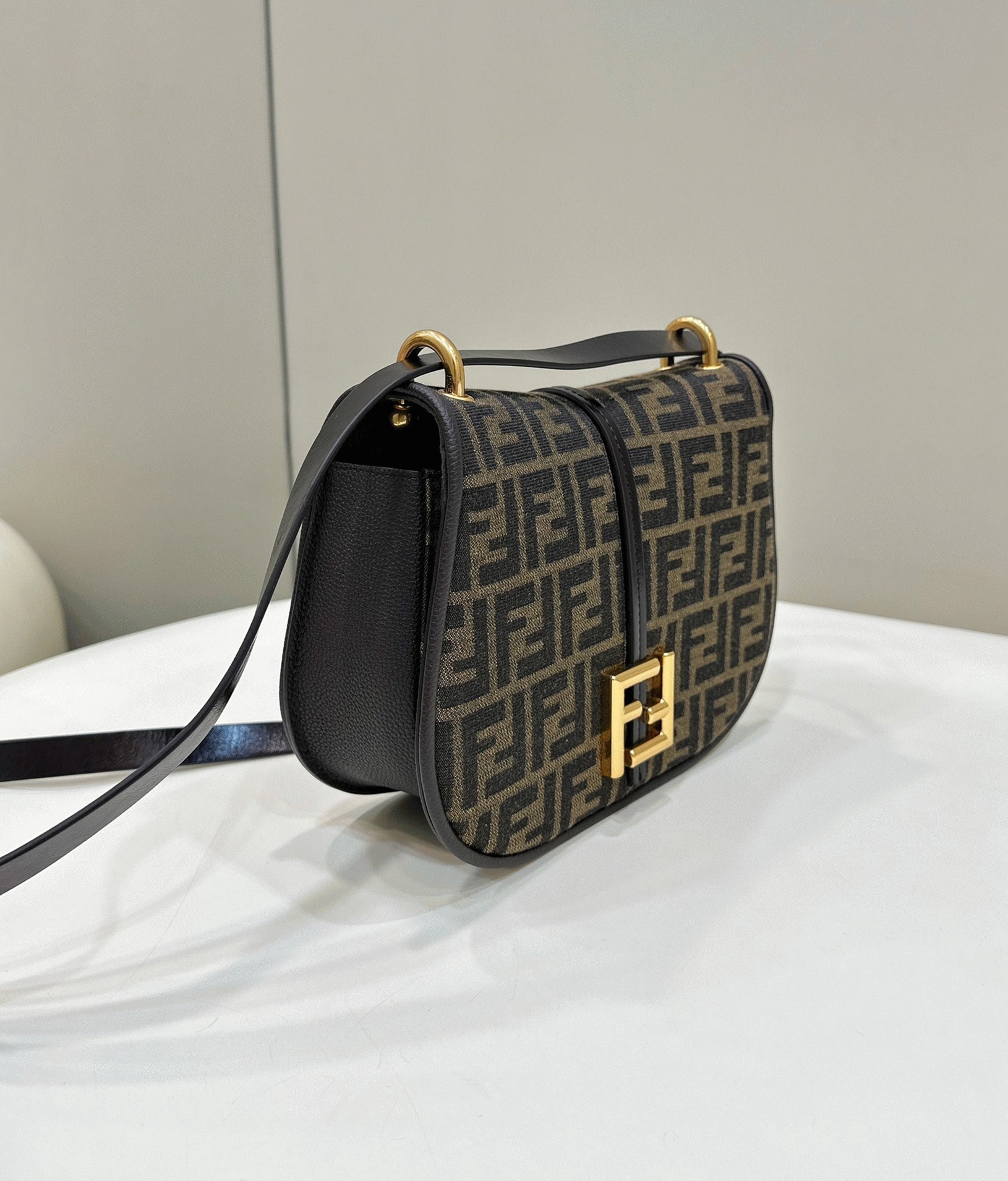 Top Quality Fake F**di C’mon Medium Bag in FF Jacquard Fabric