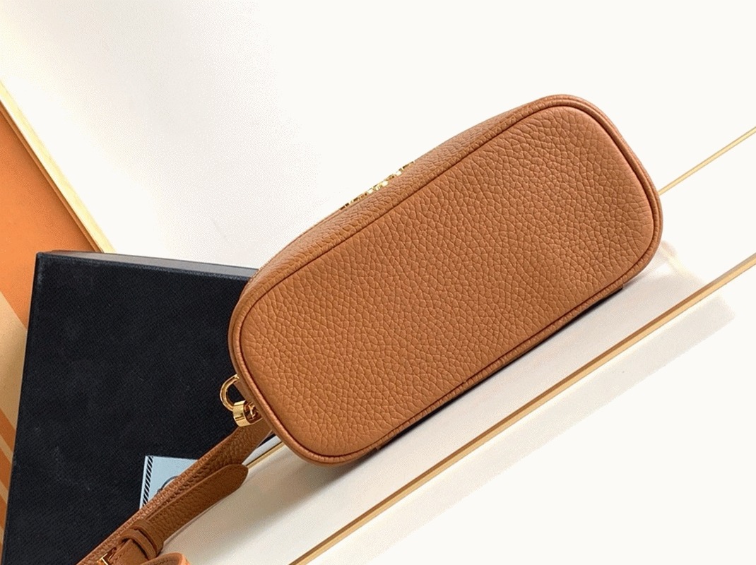 Pra*a Mini Vanity Bag Imitation in Brown