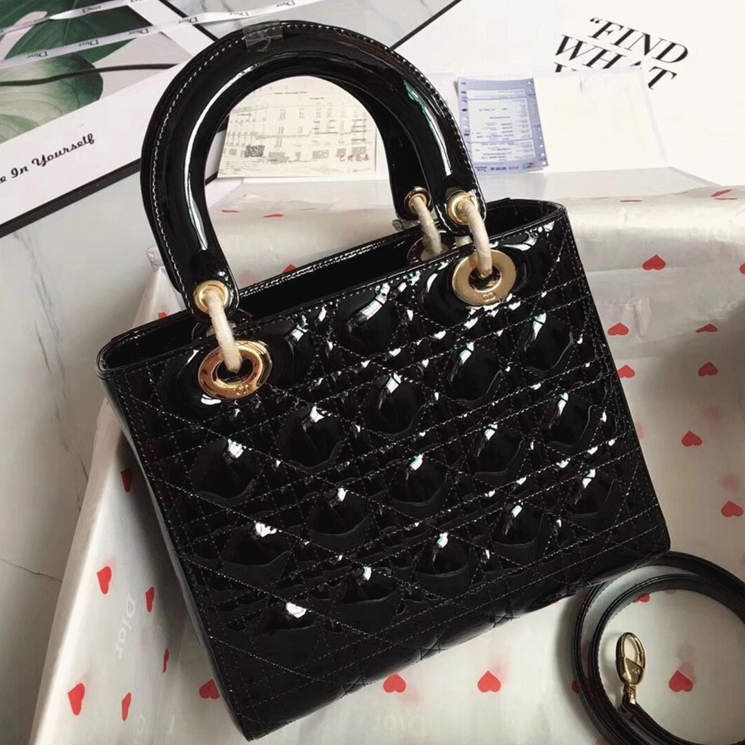 D10r Lady D10r Medium Bag Knockoff in Black