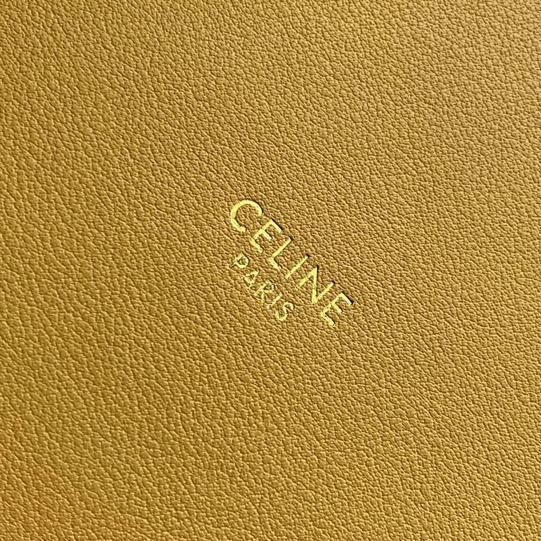 Top Quality Knockoff Ce1i*e Bucket 16 Bag In Yellow Soft Bare Calfskin