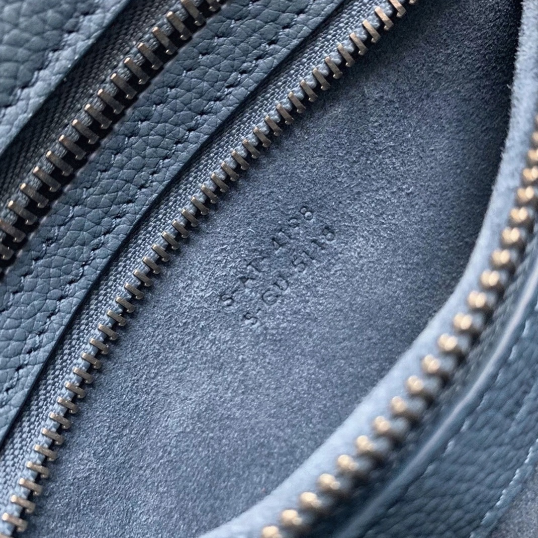 Ce1i*e Micro Luggage Tote Bag Knockoff in Slate Blue