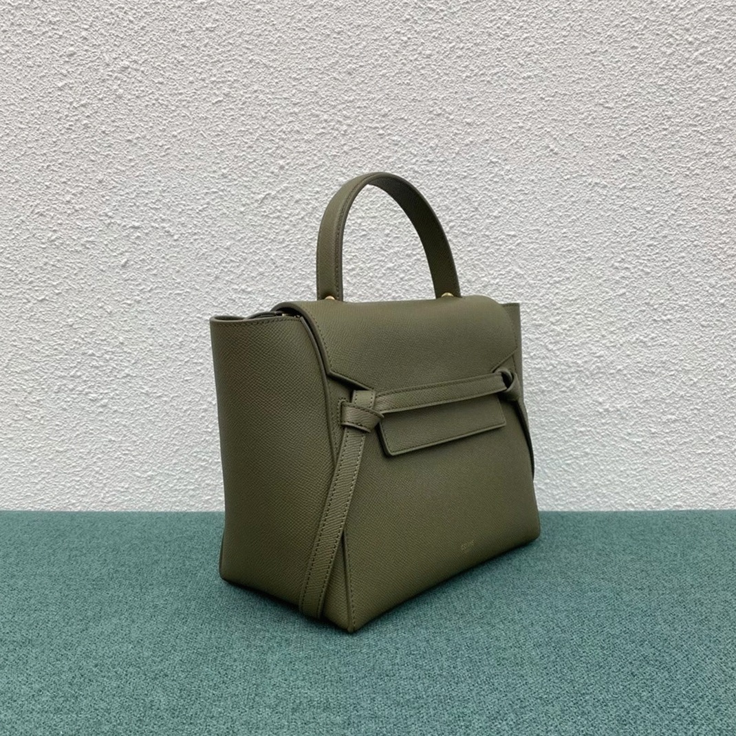 Ce1i*e Micro Belt Bag Replica in Dark Olive