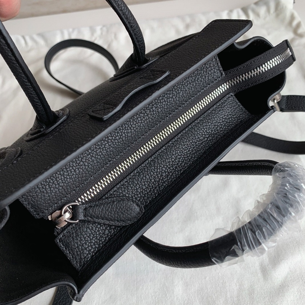 Ce1i*e Nano Luggage Tote Bag Replica in Black