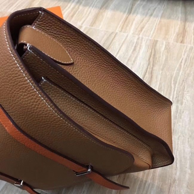 Brown Bicolor Knockoff H**me5 Steve Messenger Bag
