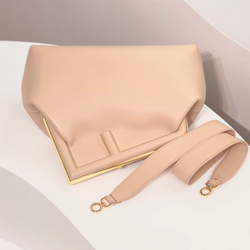 Top Quality Fake F**di First Medium Bag In Powder Pink Nappa Leather