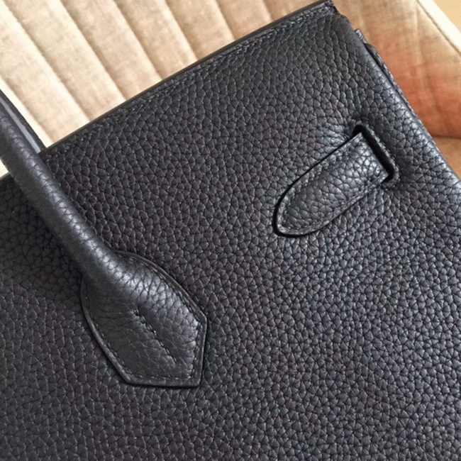 Black Knockoff Designer H**me5 Birkin 35CM Tote
