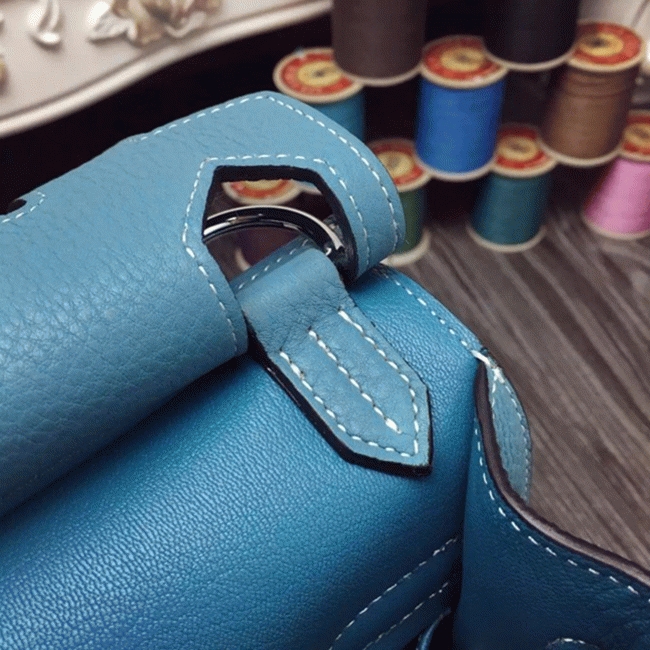 Blue jean knockoff H**me5 Jypsiere 31cm handbag
