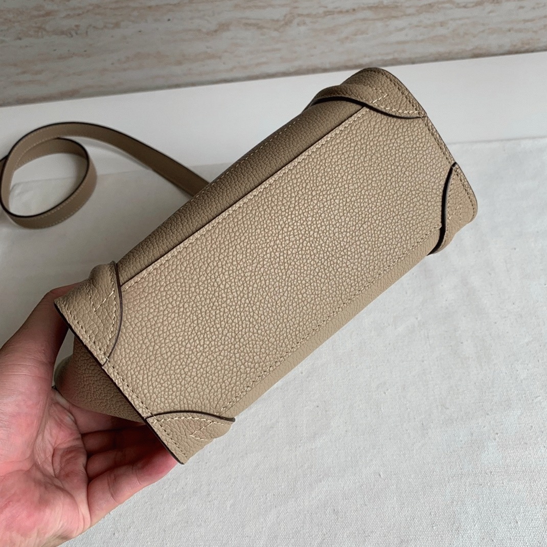 Ce1i*e Nano Luggage Tote Bag Knockoff in Dune