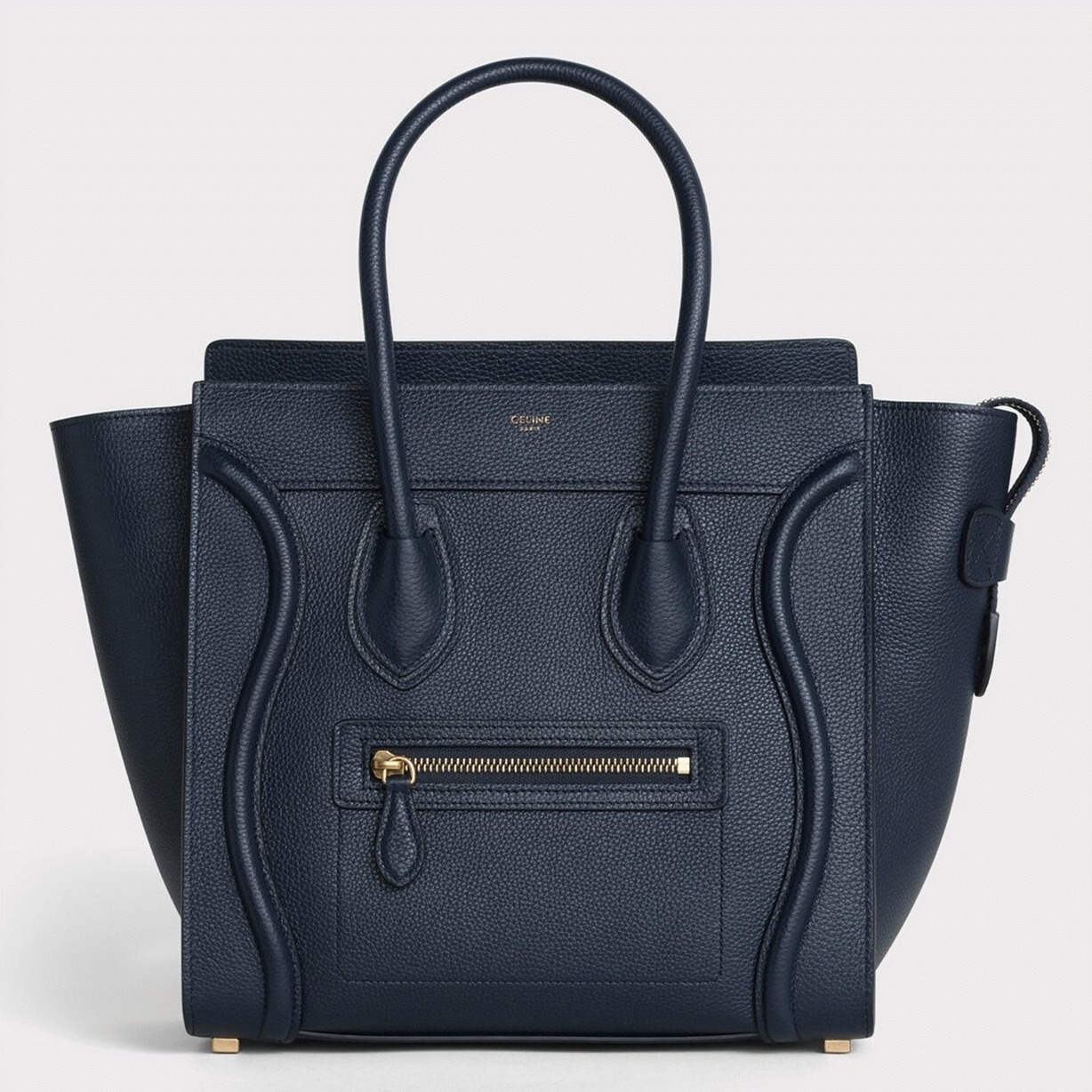 Ce1i*e Micro Luggage Tote Bag Imitation in Navy Blue