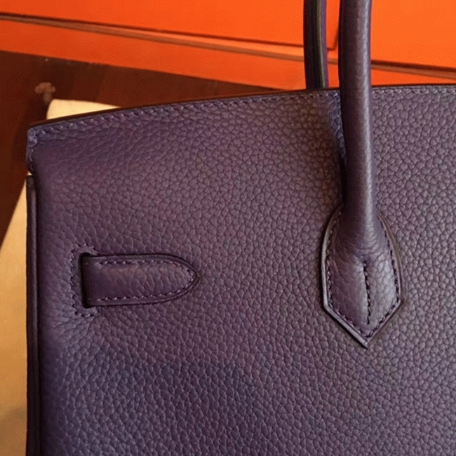 Iris Tone Faux H**me5 Birkin 35CM Designer Handbag