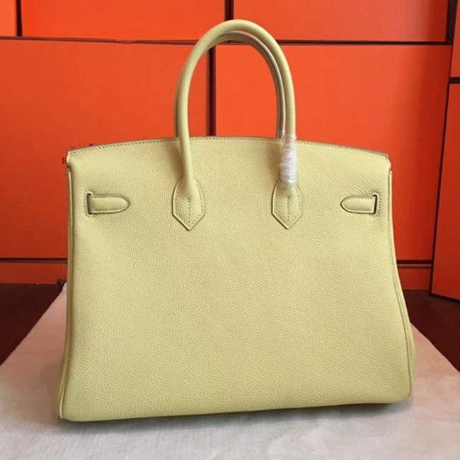 Curry Color Designer Imitation H**me5 Birkin 35cm Bag