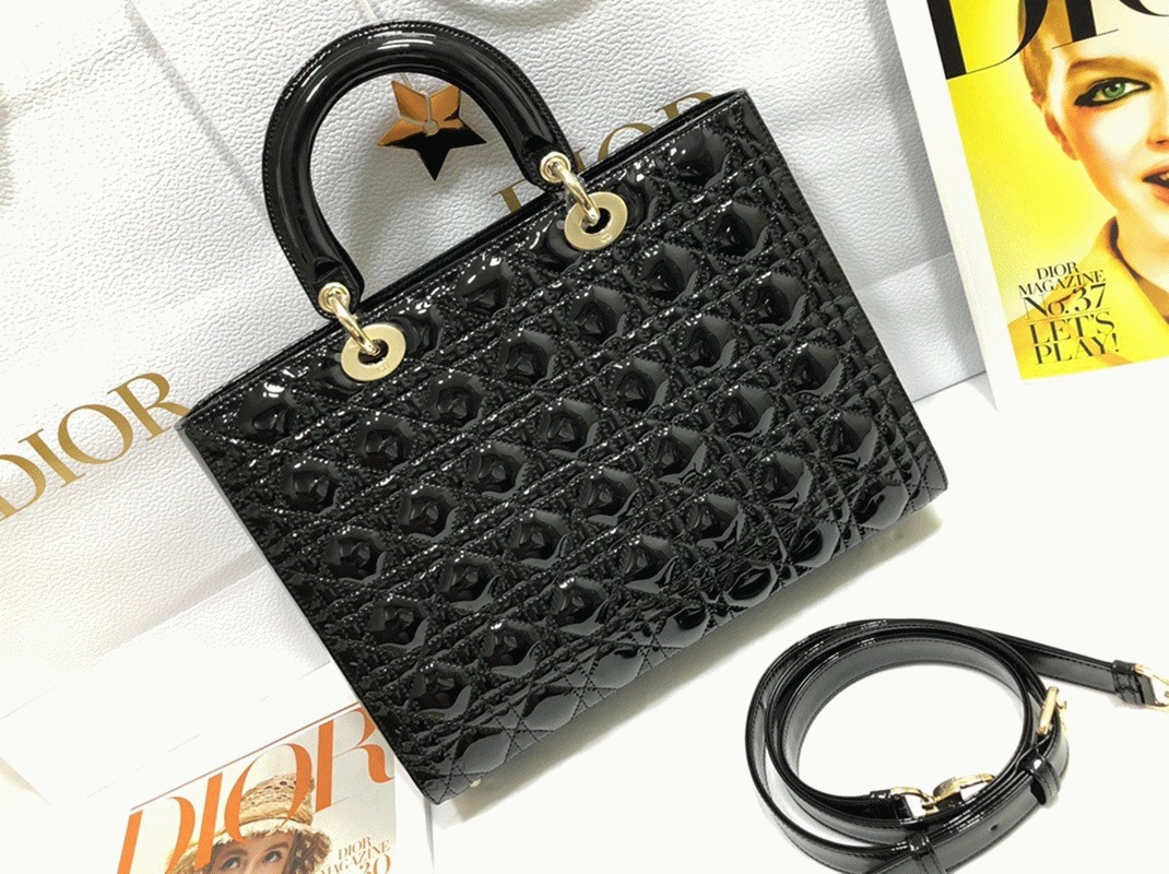 D10r Lady D10r Large Bag Replica in Black