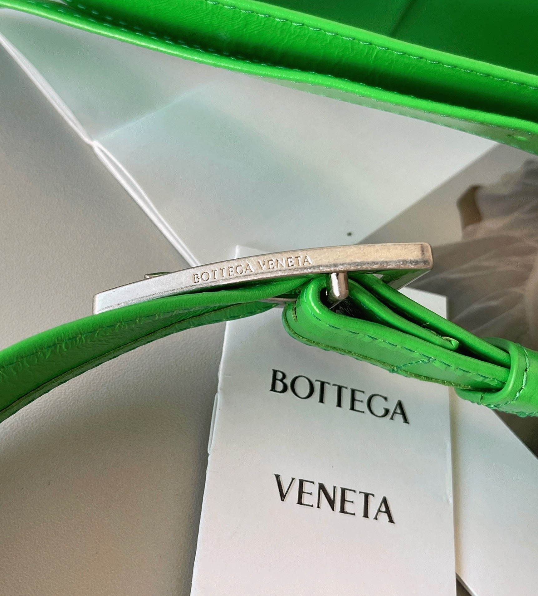 Top Quality Fake B0tt*ga Ven*ta Cassette Bag In Parakeet