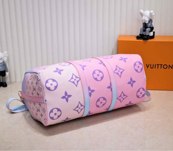 L0vis Vvtt0n Spring 2022 Keepall 45 Luggage In Sunrise Pastel