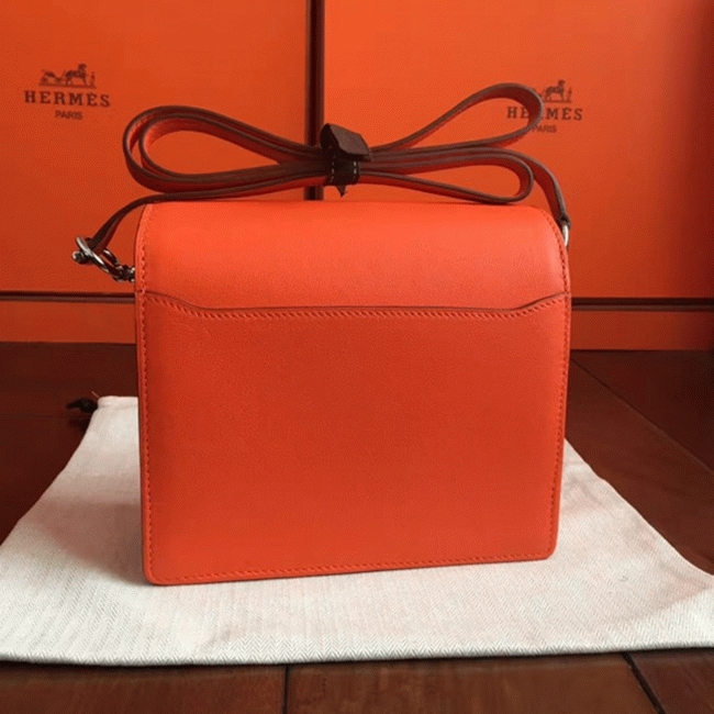 Fake H**me5 Mini Sac Roulis Handbag Orange