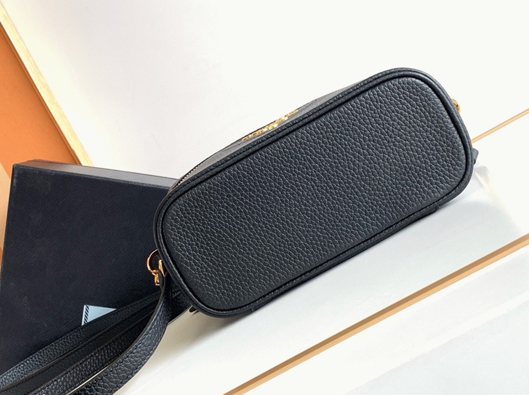 Pra*a Mini Vanity Bag Replica in Black