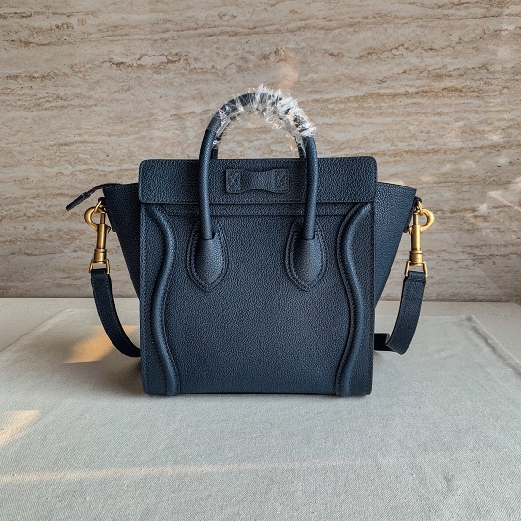 Ce1i*e Nano Luggage Tote Bag Imitation in Navy Blue