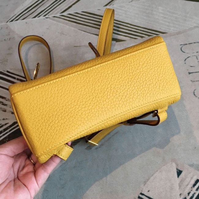 Yellow Clemence Fake H**me5 Kelly Ado PM Backpack