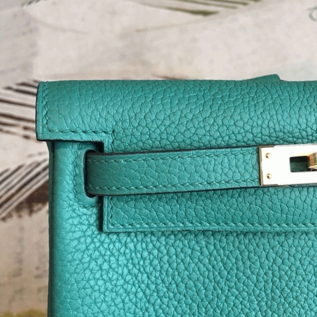 Malachite Clemence Replica H**me5 Kelly Ado PM Backpack