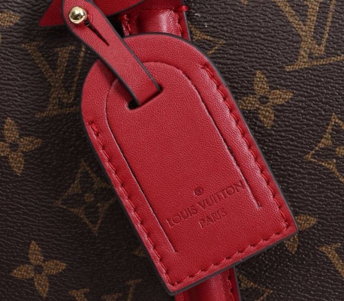 L0vis Vvtt0n Monogram Canvas Soufflot BB Bag In Cerise Red