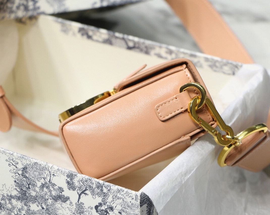 D10r 30 Montaigne Box Bag Fake in Powder Box Calfskin