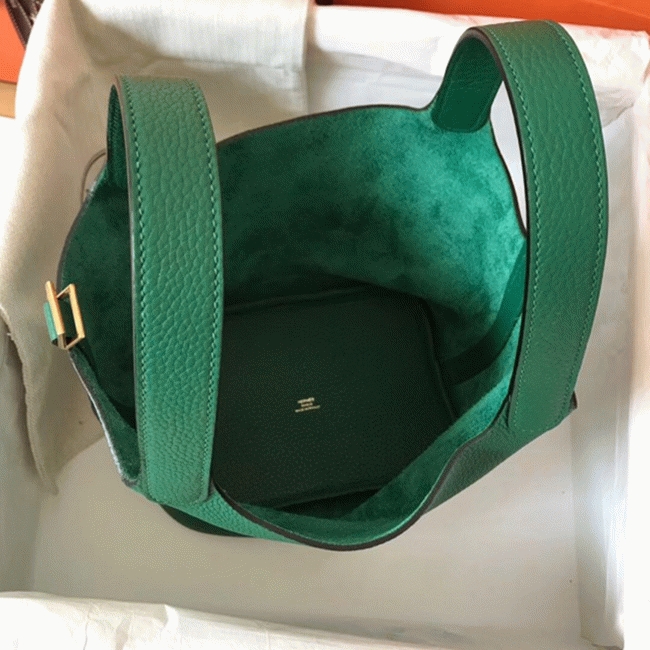 Vert vertigo designer replica H**me5 Picotin Lock 18cm handbag