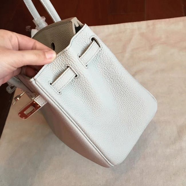 Pearl Grey Knockoff Designer H**me5 Birkin 30cm Bag