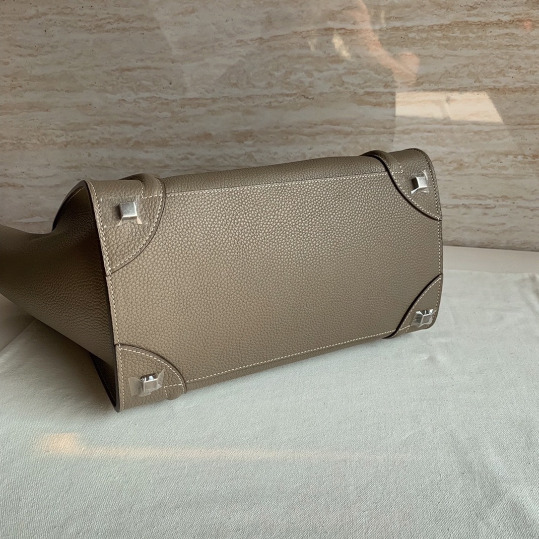 Ce1i*e Mini Luggage Tote Bag Knockoff in Souris