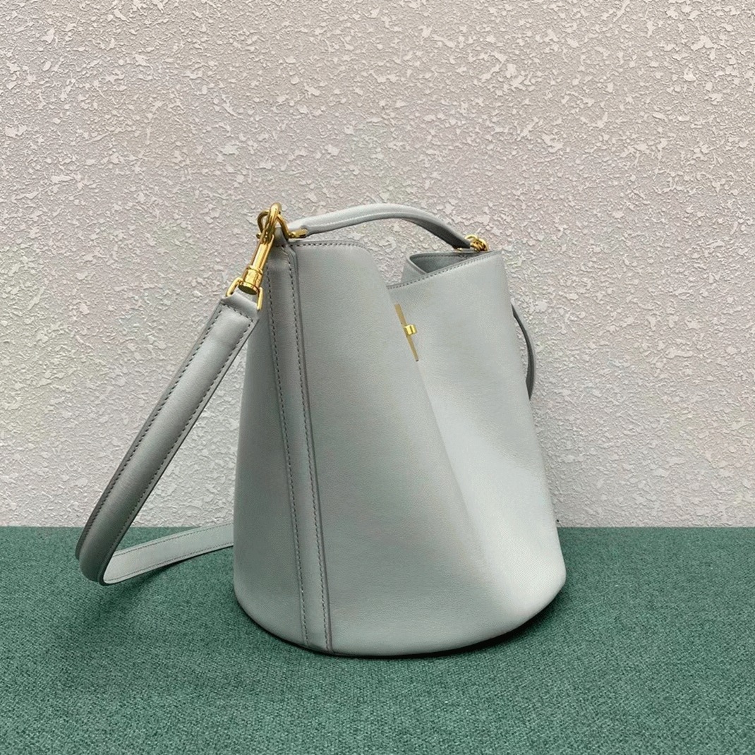 Top Quality Faux Ce1i*e Bucket 16 Bag In Mineral Smooth Calfskin