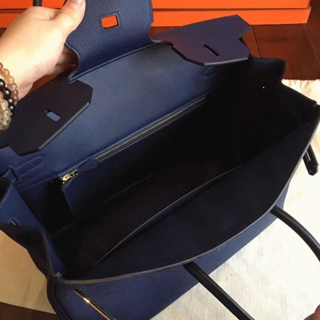 Sapphire Knockoff H**me5 Birkin 35cm Elegant Tote