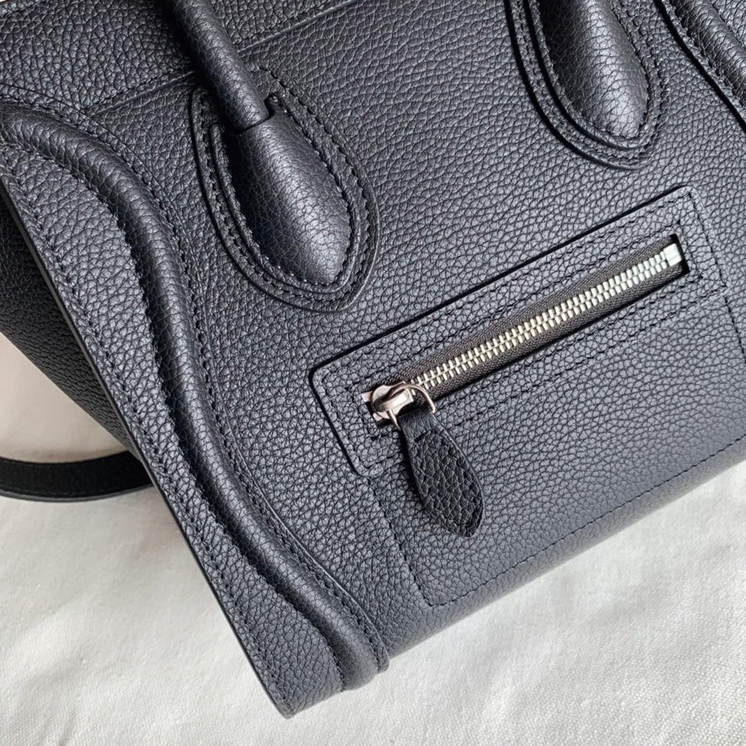 Ce1i*e Nano Luggage Tote Bag Replica in Black