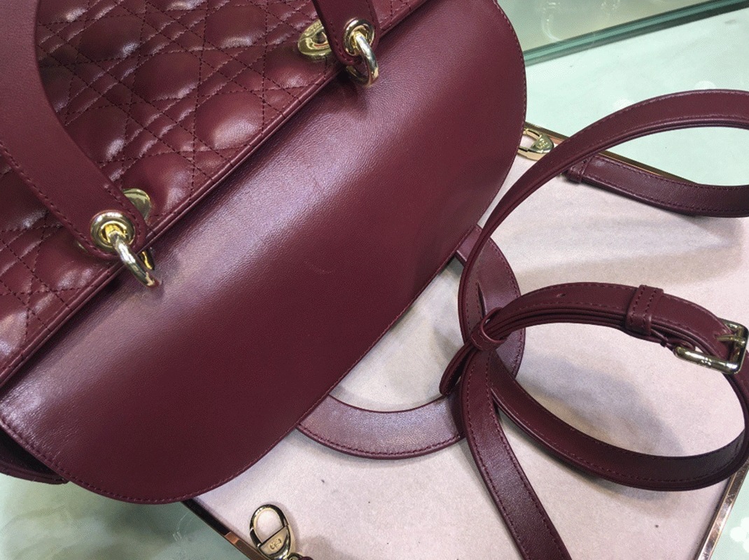 D10r Lady D10r Large Bag Fake in Bordeaux