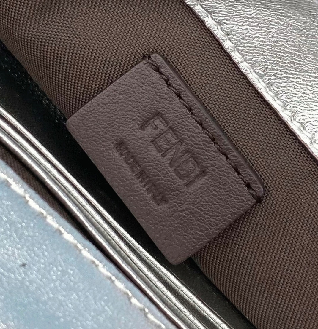 Top Quality Replica F**di Small Baguette Bag In Silver FF
