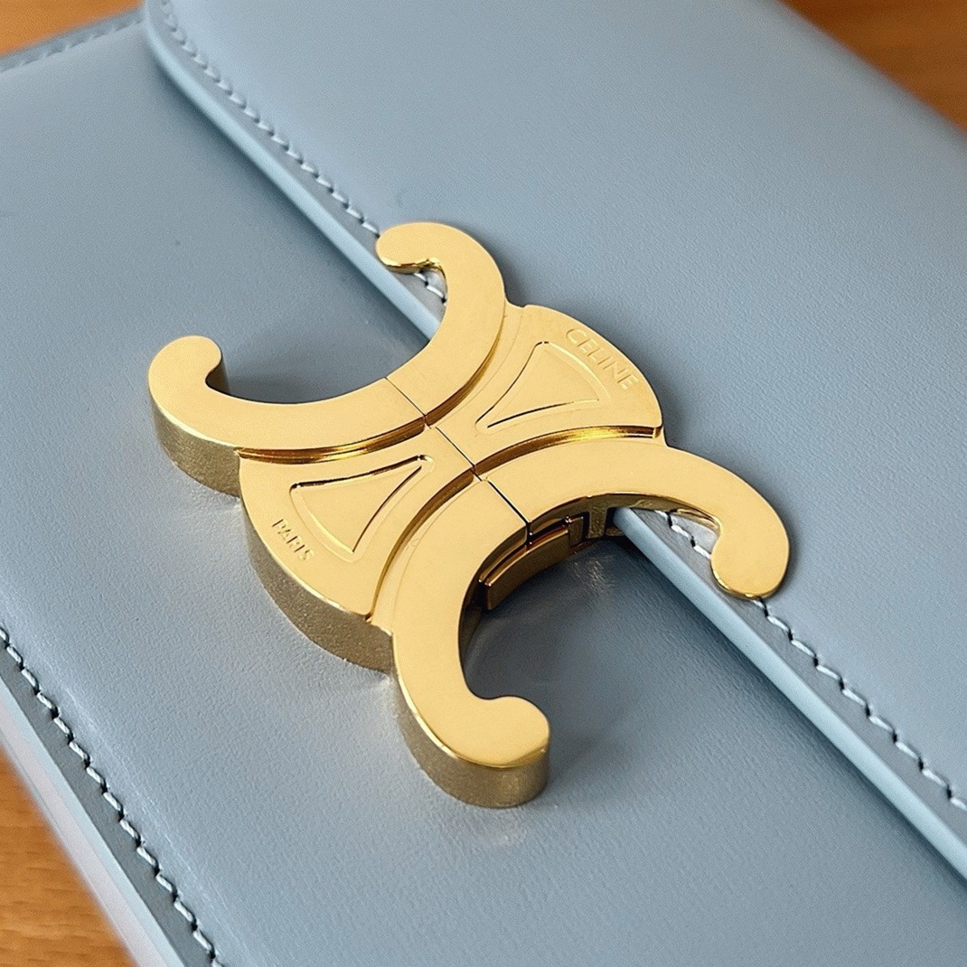 Top Quality Replica Ce1i*e Triomphe Teen Bag In Pale Blue