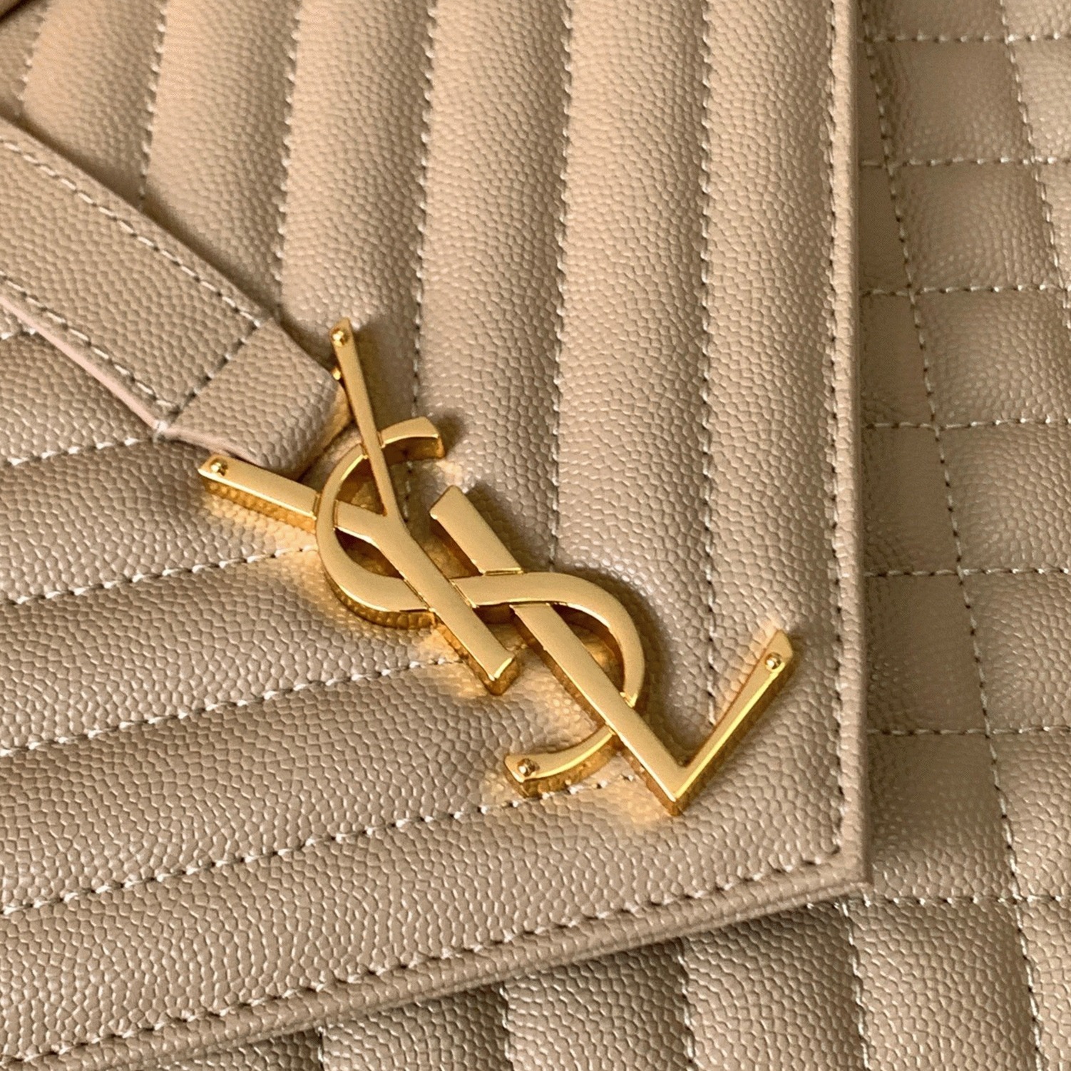 Replica Sa1nt Lau*nt Envelope Large Bag Beige