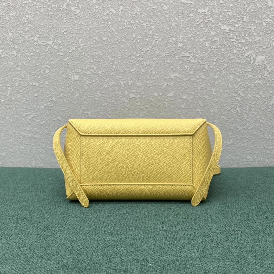 Ce1i*e Belt Nano Bag Fake in Yellow
