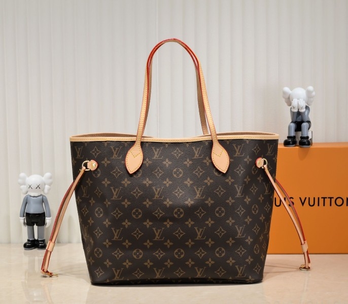 L0vis Vvtt0n Monogram Canvas Neverfull MM Tote In Peony Pink