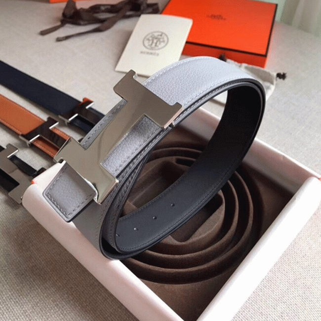 Premium replica H**me5 Constance belt buckle in perle color