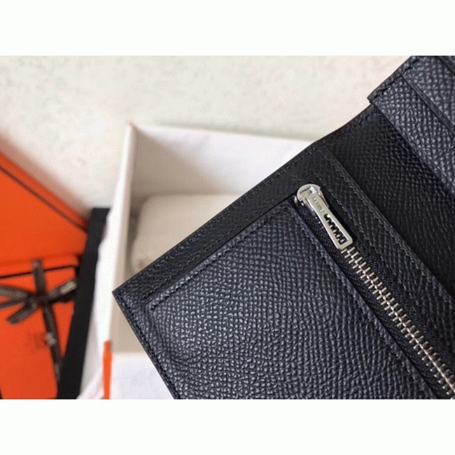 Black Epsom Copy Designer H**me5 Bearn Wallet