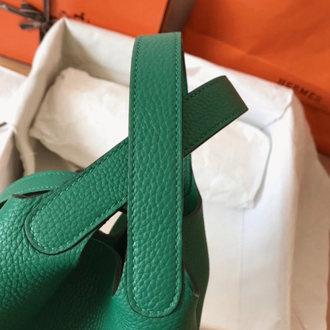 Vert vertigo designer replica H**me5 Picotin Lock 18cm handbag
