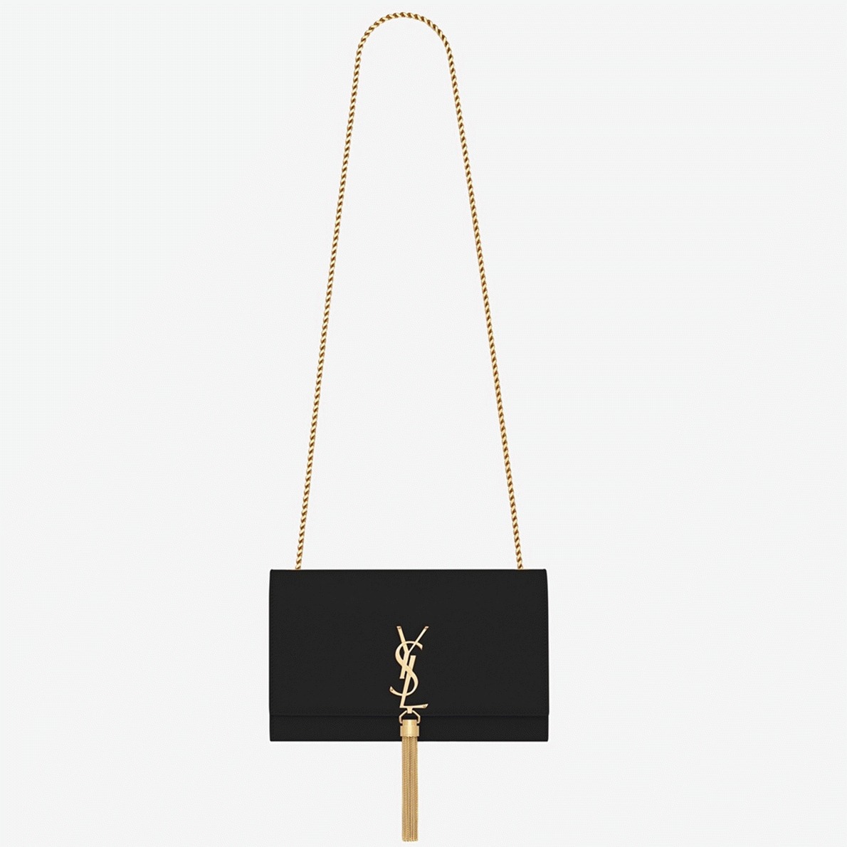 Sa1nt Lau*nt Kate Medium Tassel Bag Black