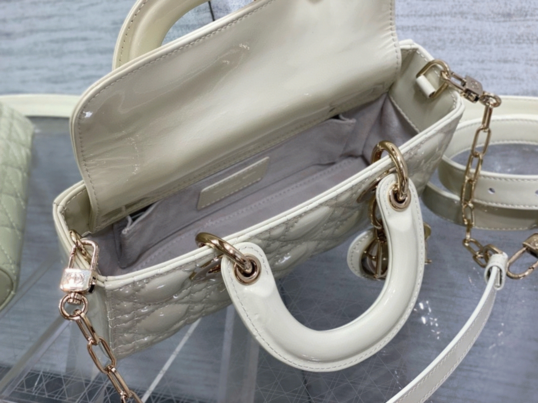 D10r Lady D-Joy Small Bag Knockoff in White