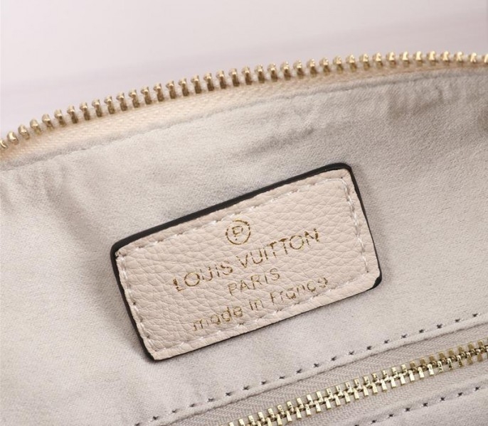 L0vis Vvtt0n Bicolor Monogram Empreinte Leather Speedy Bandouliere 25 Handbag In Cream And Bois De Rose Pink