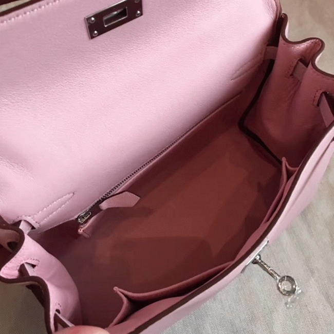 Rose Dragee Swift Replica H**me5 Kelly 25cm Graceful Bag