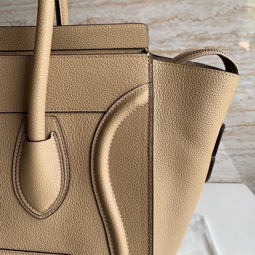 Ce1i*e Mini Luggage Tote Bag Replica in Dune