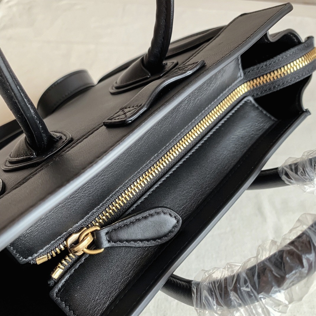 Ce1i*e Nano Luggage Tote Bag Replica in Black