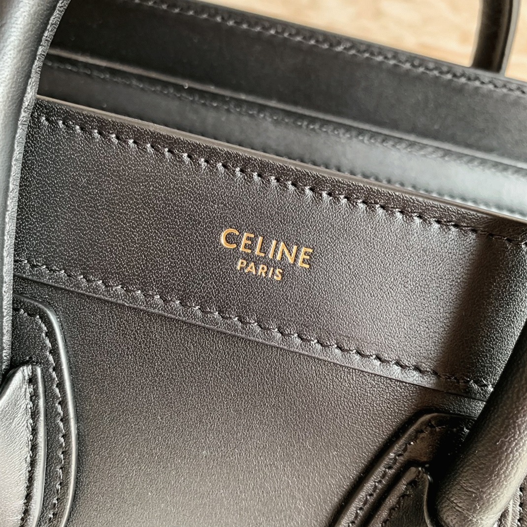 Ce1i*e Nano Luggage Tote Bag Replica in Black
