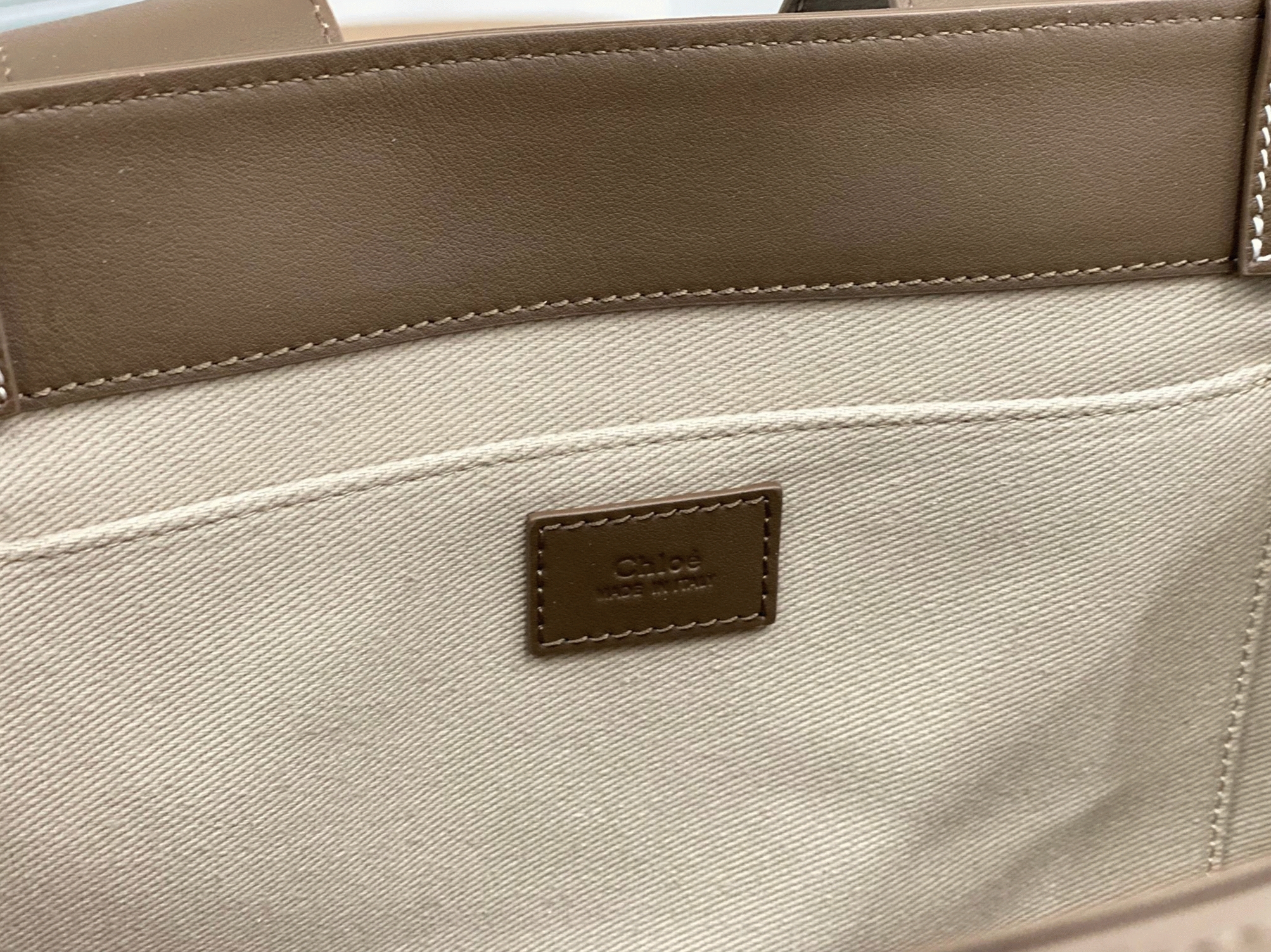 Top Quality Replica Chloe Woody Medium Tote Bag In Army Green Calfskin