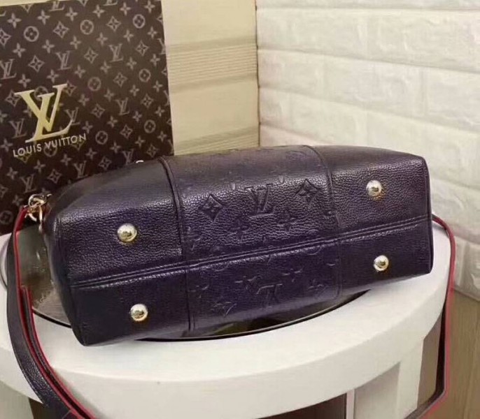 L0vis Vvtt0n Monogram Empreinte Melie Hobo In Navy Blue