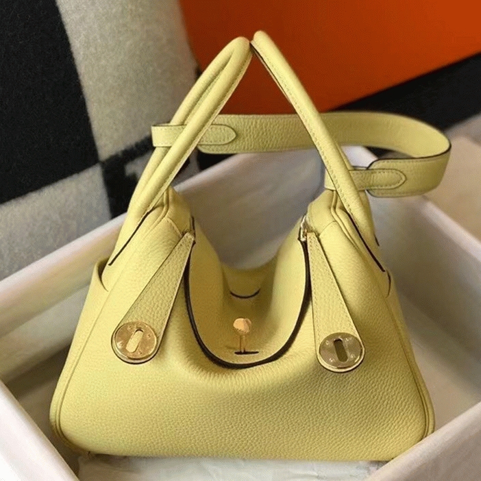 Replica H**me5 Lindy bag 26cm in jaune poussin